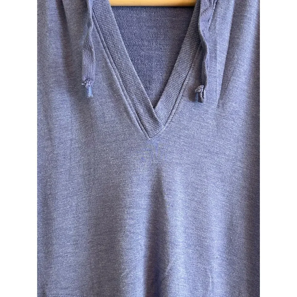 Athleta Purple Modal Blend Hooded Pullover Thumbhole Top Size M Soft Cozy Lounge